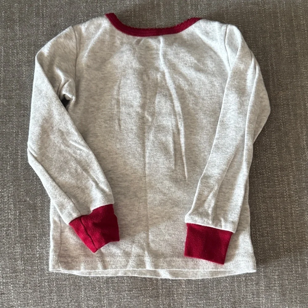 Adorable Holiday Corgi Kids Pajamas - Gray and Red
